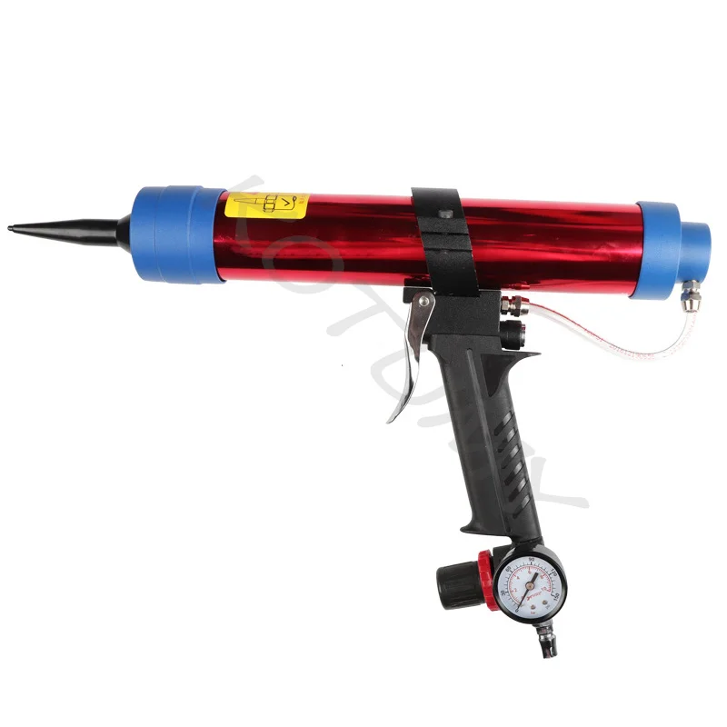 Pneumatic Glass Glue Gun Air Rubber Gun Hard Glue Sealant Applicator Caulking Gun Toolbox Air Sealant cartridge Gun