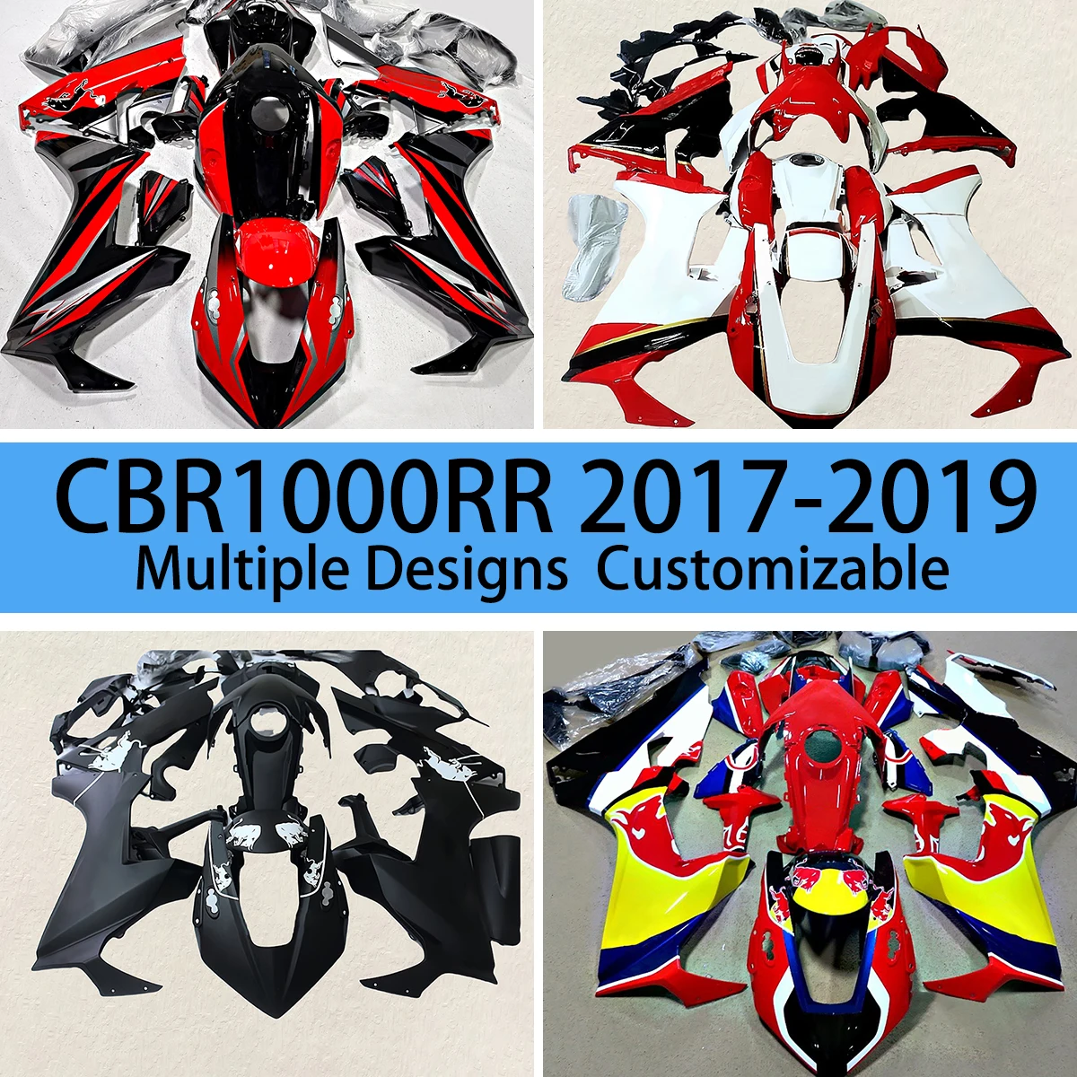 For HONDA CBR1000RR 2017 2018 2019 Fairings Motorcycle Modification Accessories CBR 1000RR 17 18 19 ABS Full Fairing Kit