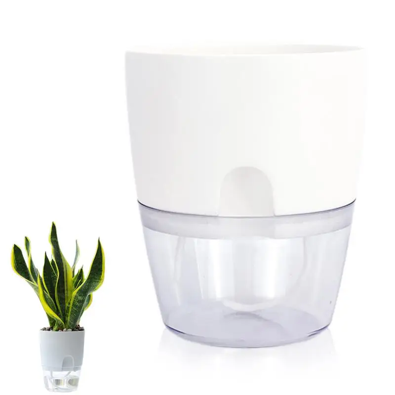 Water Container Automatic Watering Hydroponic Plant Pot Home Plant Flower Pot Office Self Watering Planter Hydroponic Flowerpot