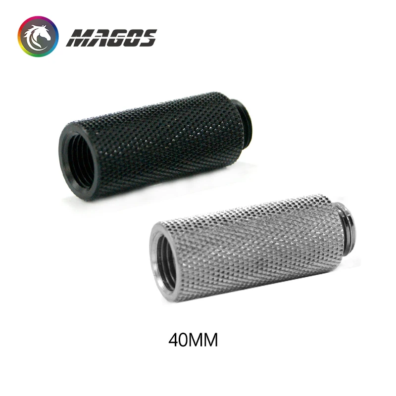 Raccordo di estensione 10mm 15mm 20mm 30mm 40mm MF G1/4 Nichel nero/argento per connettore di raffreddamento ad acqua del computer