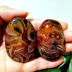 Natural Lace Sardonyx Agate Palm Stones Meditate Witchcraft Energy Ward Off Evil Feng Shui Crystal  Home Decoration
