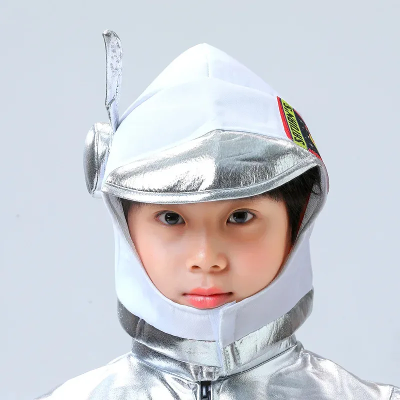 

COSda@Kids Deluxe Boys Girls White Space Astronaut Costume Suitable For Book Week Halloween Carnival Out Space Themed Party Cost