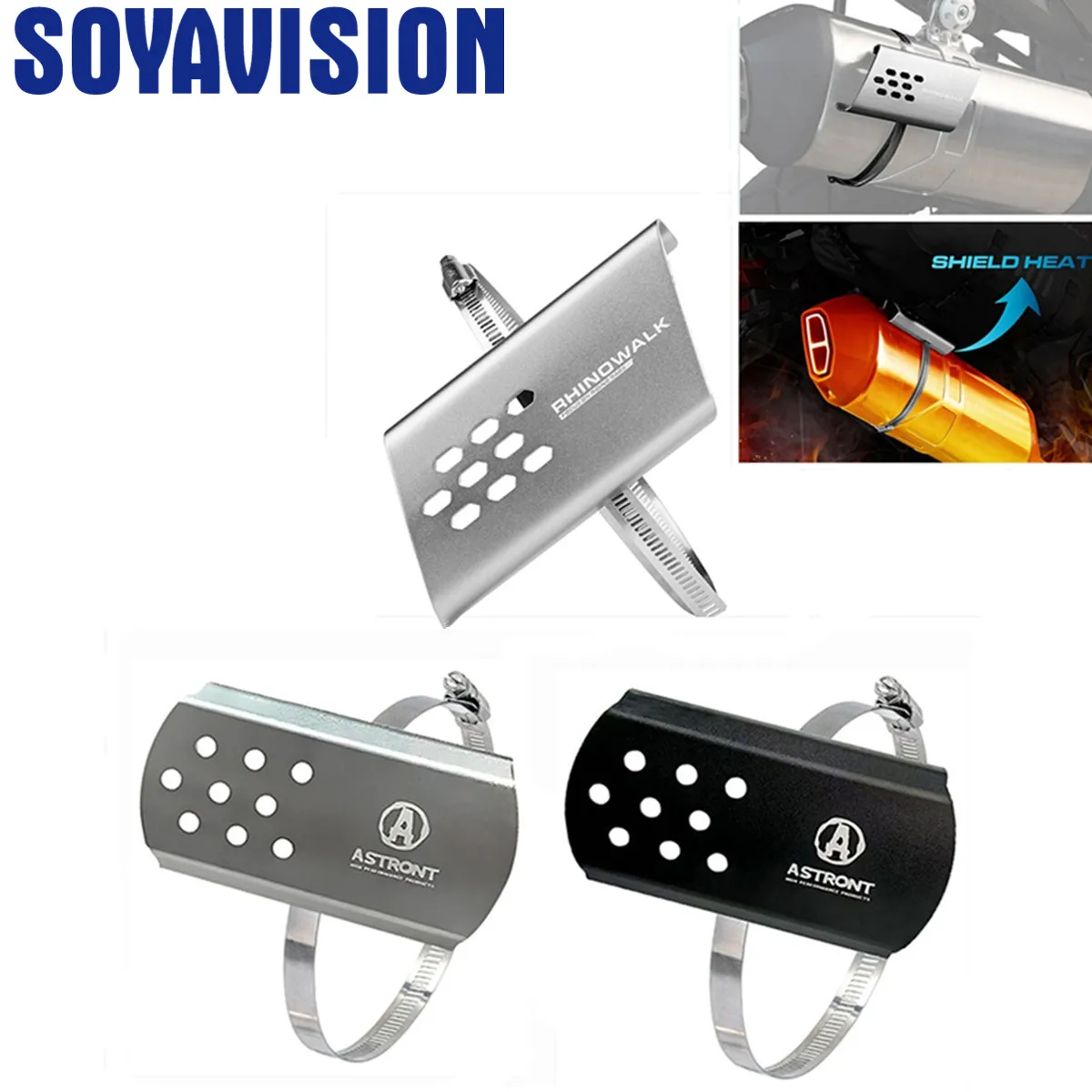 

Motorcycle Exhaust Pipe Protector Heat Shield Cover Muffler Anti-scalding Board for BMW Honda Yamaha Kawasaki Suzuki Ducati