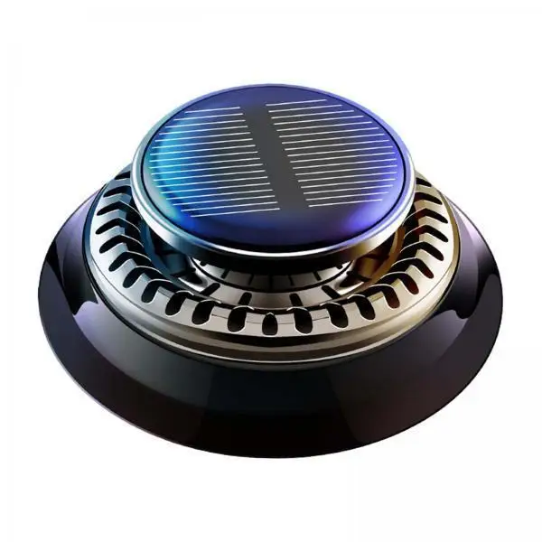Interior Car Accessories Solar Energy Rotating Diffuser Air Freshener Perfume Decor for Car Apartment Study Room