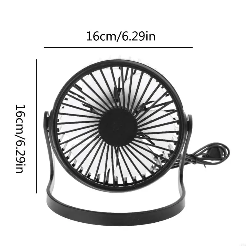 L4MA Mini Portable Super Mute Plastic USB -ventilator Bureau Koeling Laptop Notebook PC Cooler