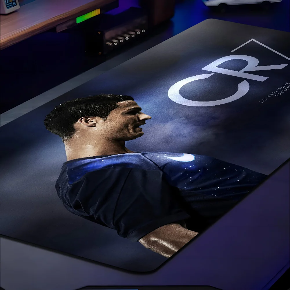 C-Cristiano R-Ronaldo-CR7 Hot Rubber Mouse Durable Desktop Mousepad Size for large Edge Locking Game Keyboard Pad