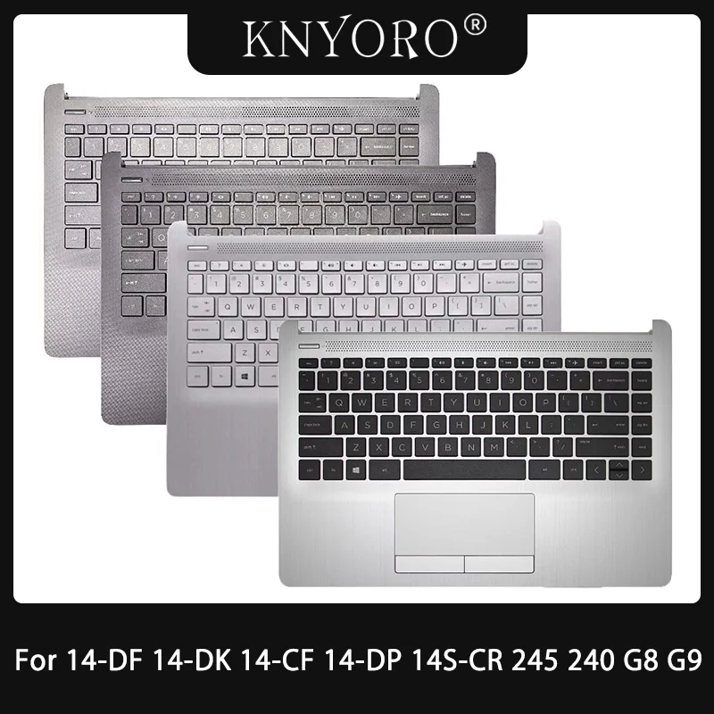 

New US Keyboard For HP 14-DF 14-DK 14-CF 14-DP 14S-CR 245 240 G8 G9 TPN-I130 I135 Laptop Palmrest Upper Cover Case with Keyboard
