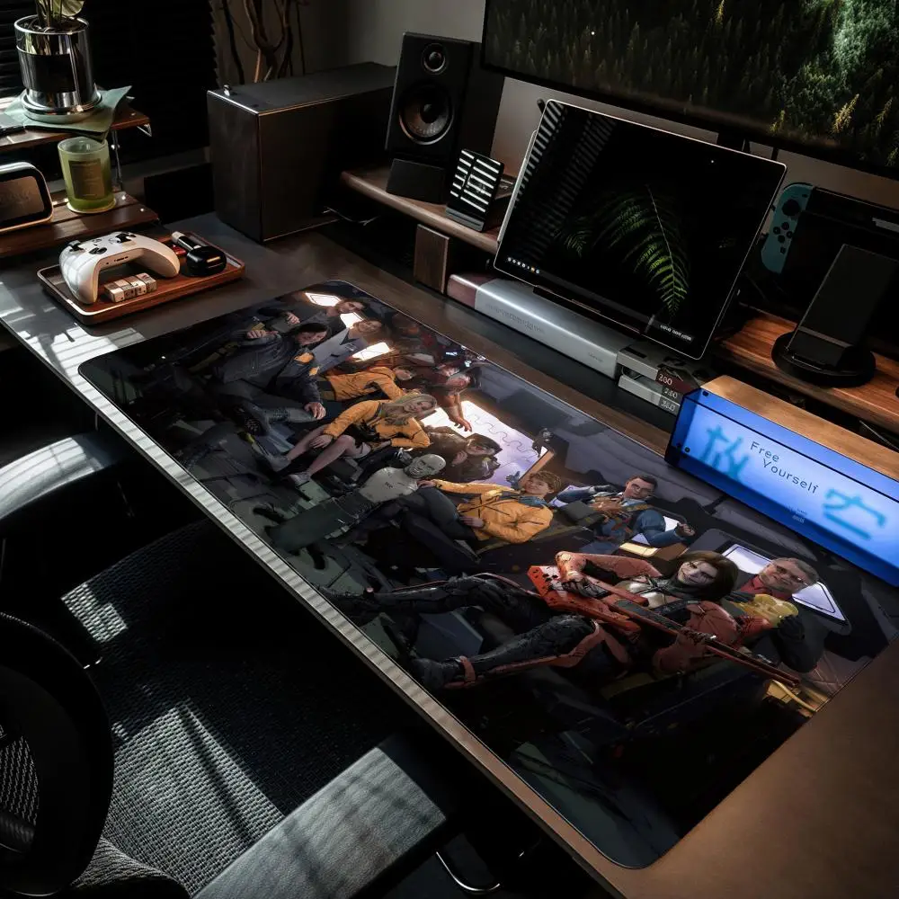 Death stranding 2 na praia mouse pad mousemat xxl acessórios do computador grande teclado portátil mesa almofada o novo produto gamer