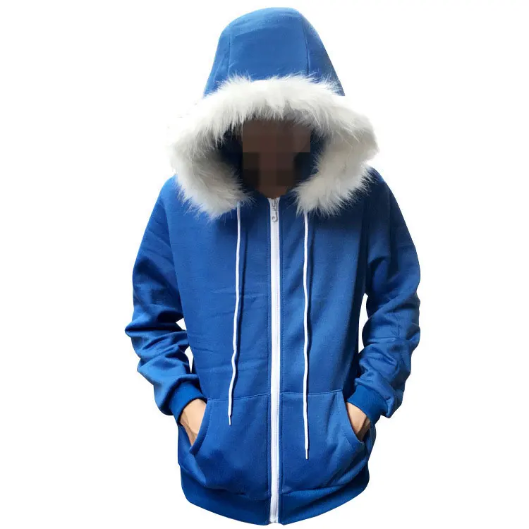 Sudadera con capucha para Cosplay de Undertale Sans, abrigo azul, disfraz de Halloween, chaqueta Unisex