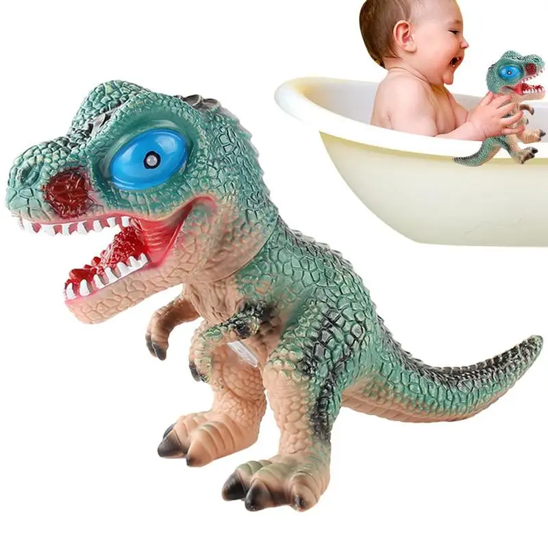 Soft Rubber Dinosaur Toys Realistic Rubber Squeaky Dinosaur Toy Figures With Sound Fall-resistant Vocal Dinosaur Model Toys For