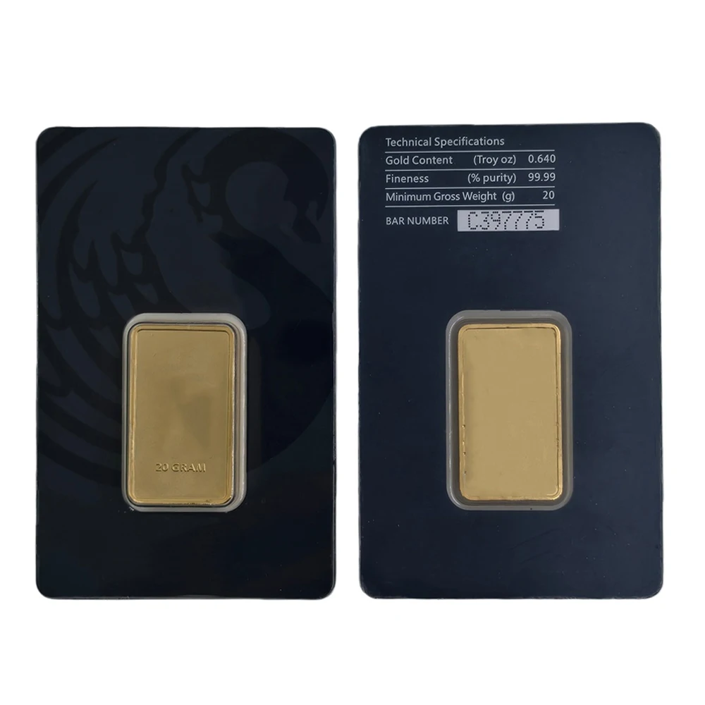 Nieuwe 2026 Paard 1oz Gouden Staafje Verguld Messing Staafjes Niet-Magnetisch Met Rode Zegel Verpakking Ambachten Voor Collectie Cadeau
