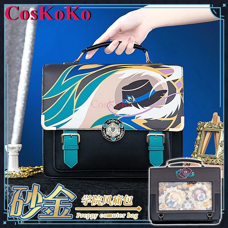 CosKoKo Aventurine Cosplay Honkai: Star Rail Theme Impression Pack Daily Preppy Commuter Backpack Messenger Bag Lovely Itabag