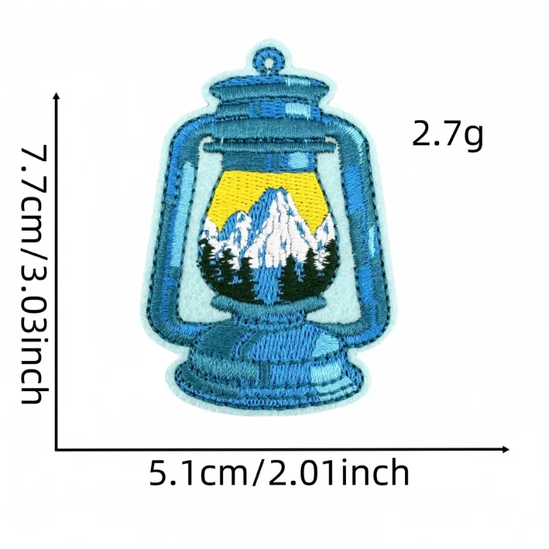 في الهواء الطلق مشهد خيمة للتنزه سيرًا على الأقدام المعسكر الحديد على خياطة شارة مطرزة بقع DIY بها بنفسك تي شيرت قبعة ظهره الملابس يزين ملصق #4
