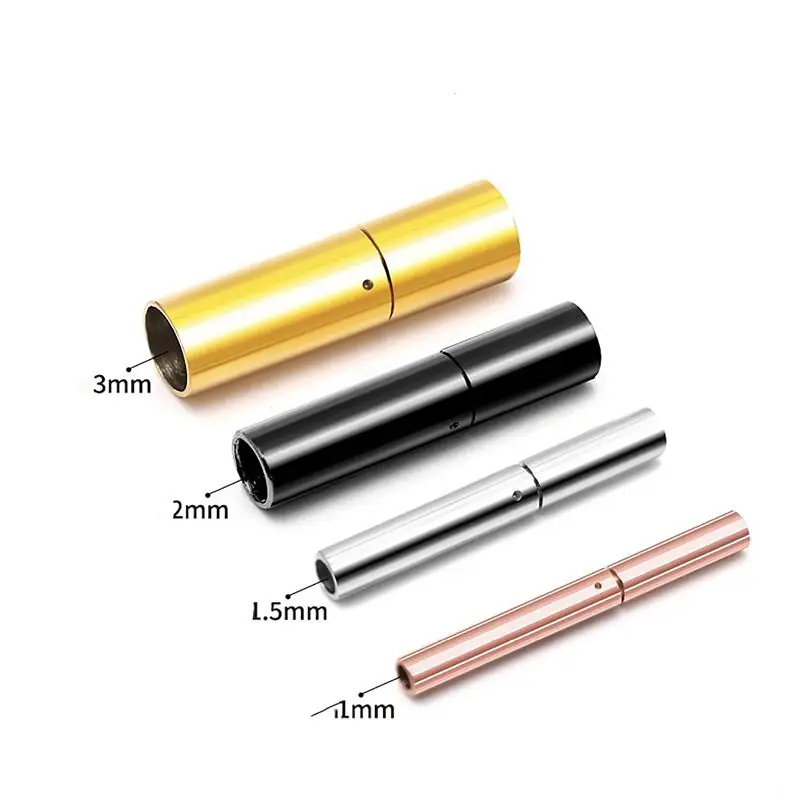 

20 шт., кожаный браслет из нержавеющей стали, пряжка с рисовым зерном, ожерелье, пряжка из веревки, сделай сам, ювелирные аксессуары, соединительный порт