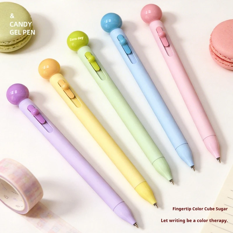 

2-Pack of Pens in Random Colors, Cute Multi-Colored Ball-Shaped Gel Pens, Creative Retractable Plastic Pens for Students, Student Supplies, Perfect for Valentine's Day, Christmas, Gifts, Also Suitable as Halloween, Thanksgiving, or Christmas Gifts, as Giv