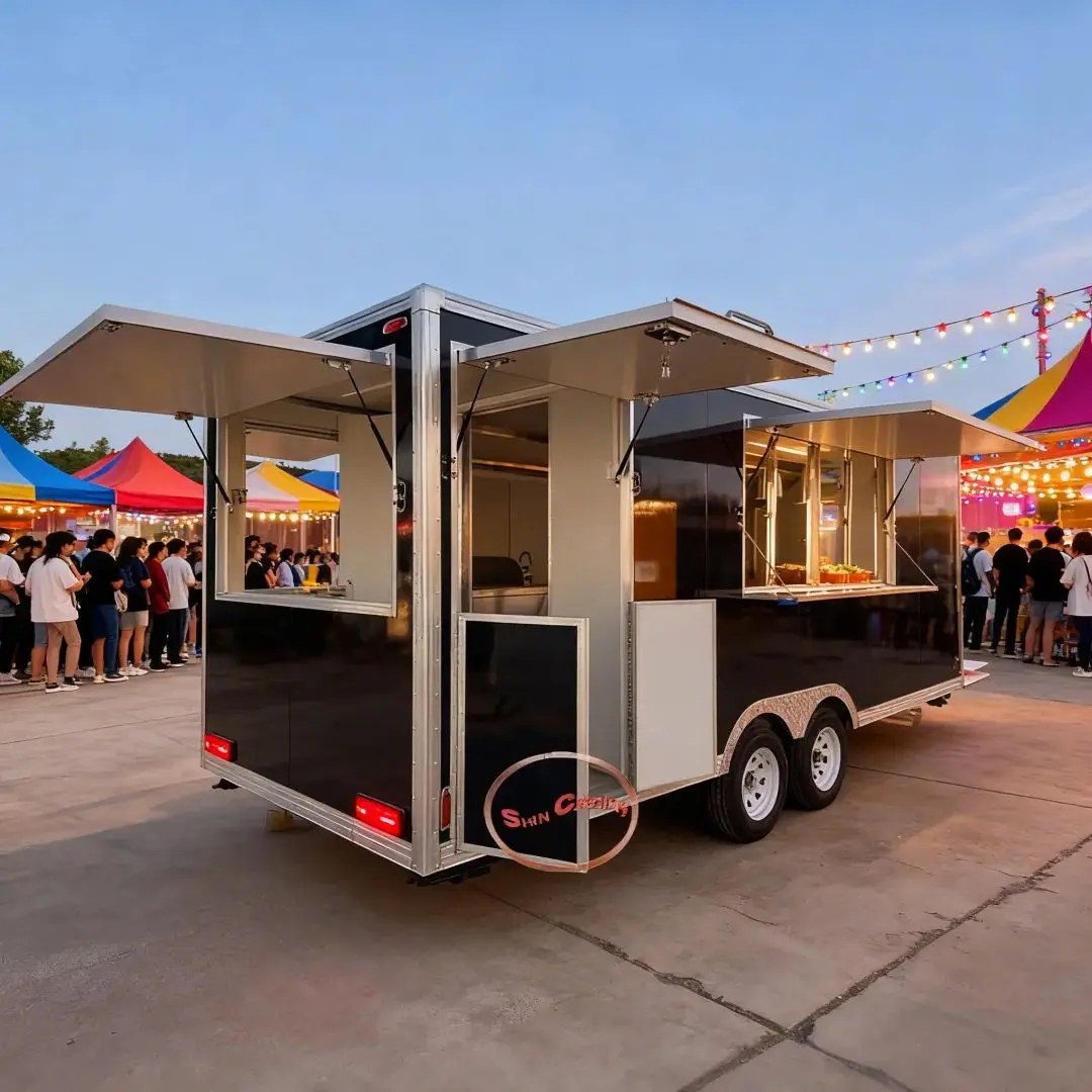 Remolque de comida para sándwich, equipo de cocina de comida rápida para ensalada, camión de Catering, conveniencia, camión de comida, franquicia