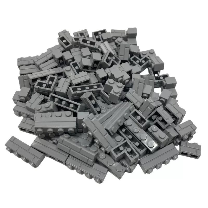 Small-sized Building Block Accessories DIY Construction Set Featuring Thick-walled Bricks Military Bridge Pier Model Toy