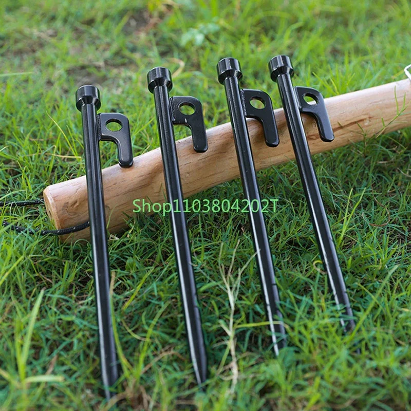 20CM/30CM Tent Ground Nails Fixed Ceiling Ground Dings Tent Ground Nails Beach Camping Outdoor Windproof Nails Steel