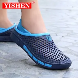 YISHEN Sandals Men Summer Slippers Anti-Slip Sandals Clogs Classic Mules Walking Slids Sandals Beach Outdoor Sandalias Hombre