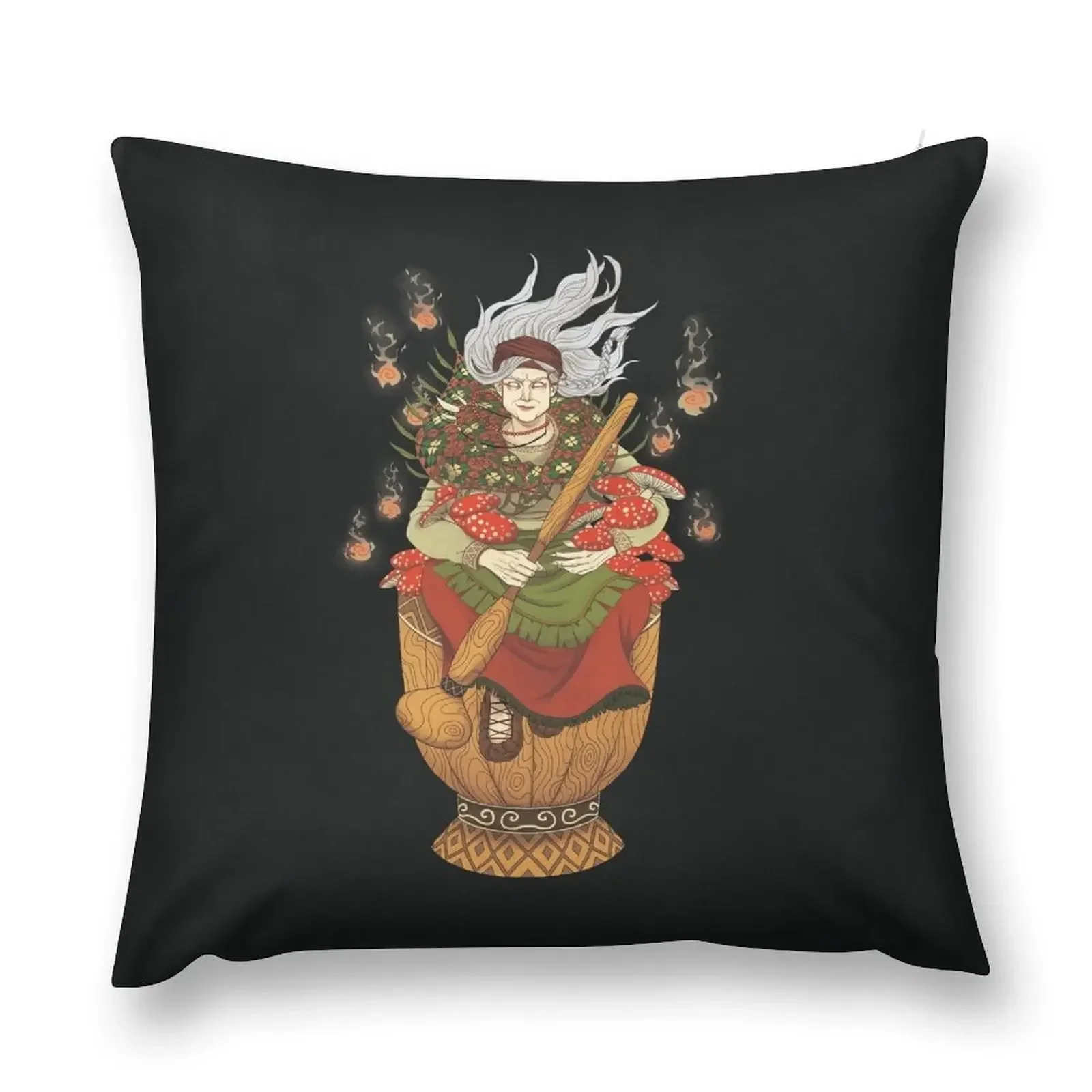 

Baba Yaga Throw Pillow Christmas Pillowcase Sofa Cushion Ornamental Pillow pillow