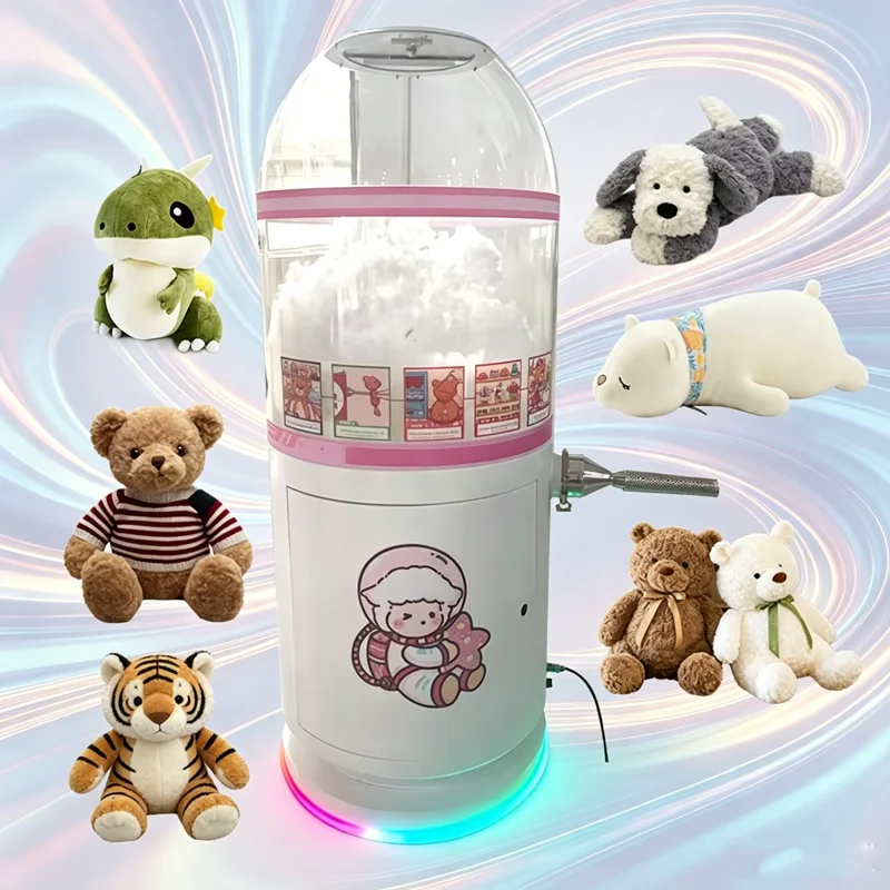 Portable Plush Toy Filling Machine Home Textile Product for Children's Fun Amusement Park Build-a-Teddy Bear Experience Custom
