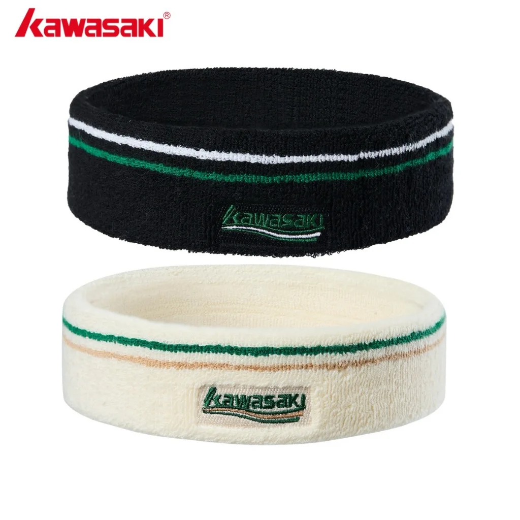 Kawasaki hoofdband heren dames K1E00-C3812 waterdichte zweetabsorber sporthoofdband geschikt voor basketbal en hardlopen