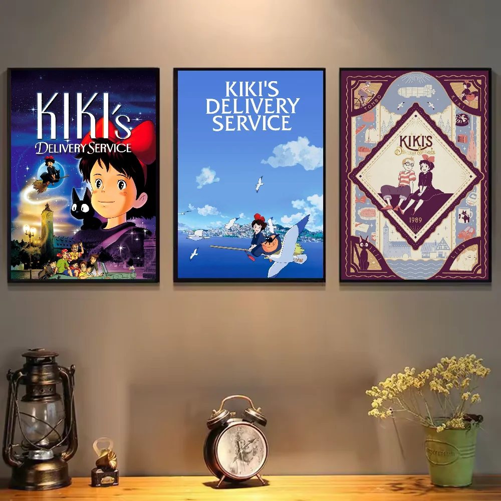 Anime K-Kikis D-Delivery service Jiji Poster HD art sticky wall waterproof home living room bedroom bar aesthetic decoration