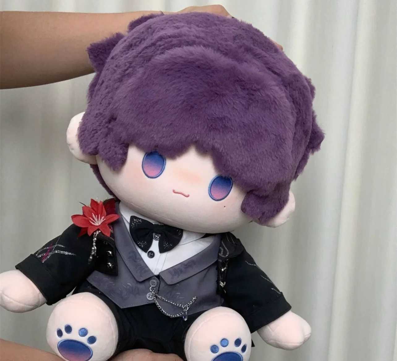 40cm roupas de boneca amor e espaço profundo sylus caleb xavier zayne rafayel roupas de casamento terno pelúcia plushies boneca anime brinquedo crianças