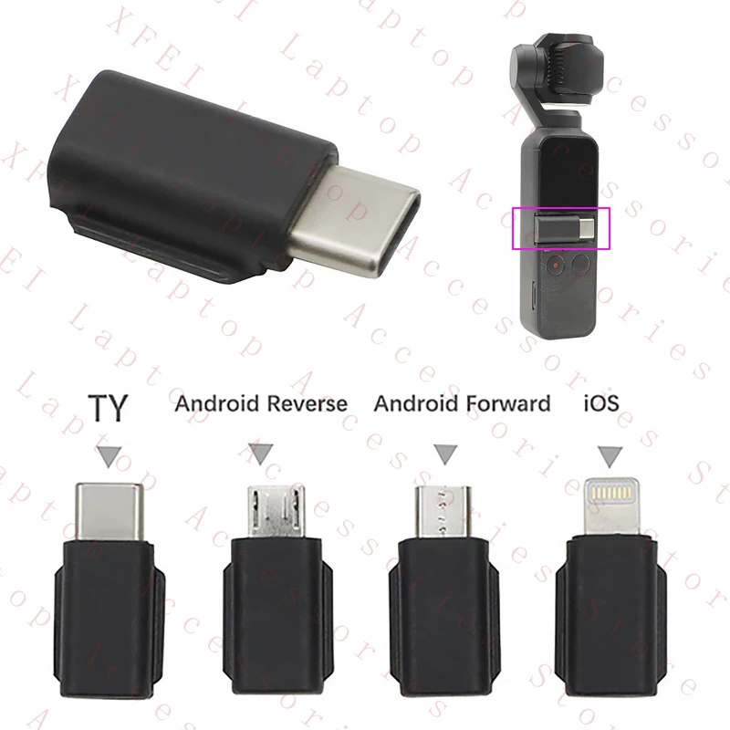 D  Smartphone Adapter for DJI Osmo Pocket 2 Cellphone Data Connector Accessories