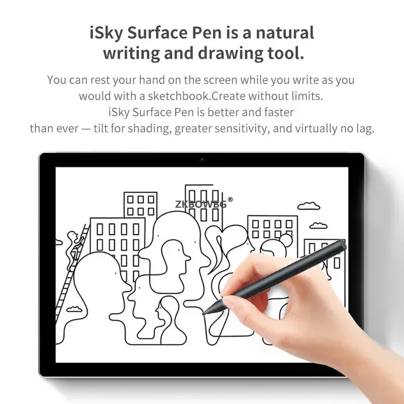 Imagem -04 - Caneta Stylus Smart Touch Screen Caneta Stylus para Microsoft Surface Pro Surface go Book Laptop Pressão do Estúdio