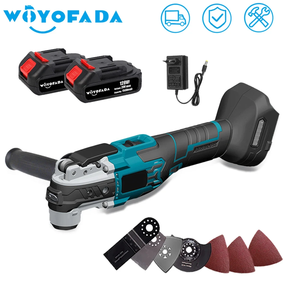 

Electric Cordless Oscillating Multitools Machine Multi-function Trimmer Saw Renovator Power Multi-Tool For Makita 18V Battery