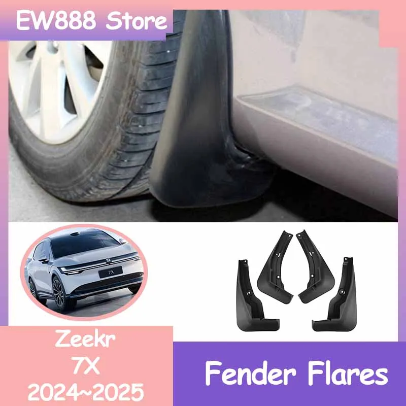 

Universal Car Mudflaps for Zeekr 7X 2024~2025 Rear Fenders Splash Guard Wheel Protecti Mud Flap Exterior Parts Accessorie.