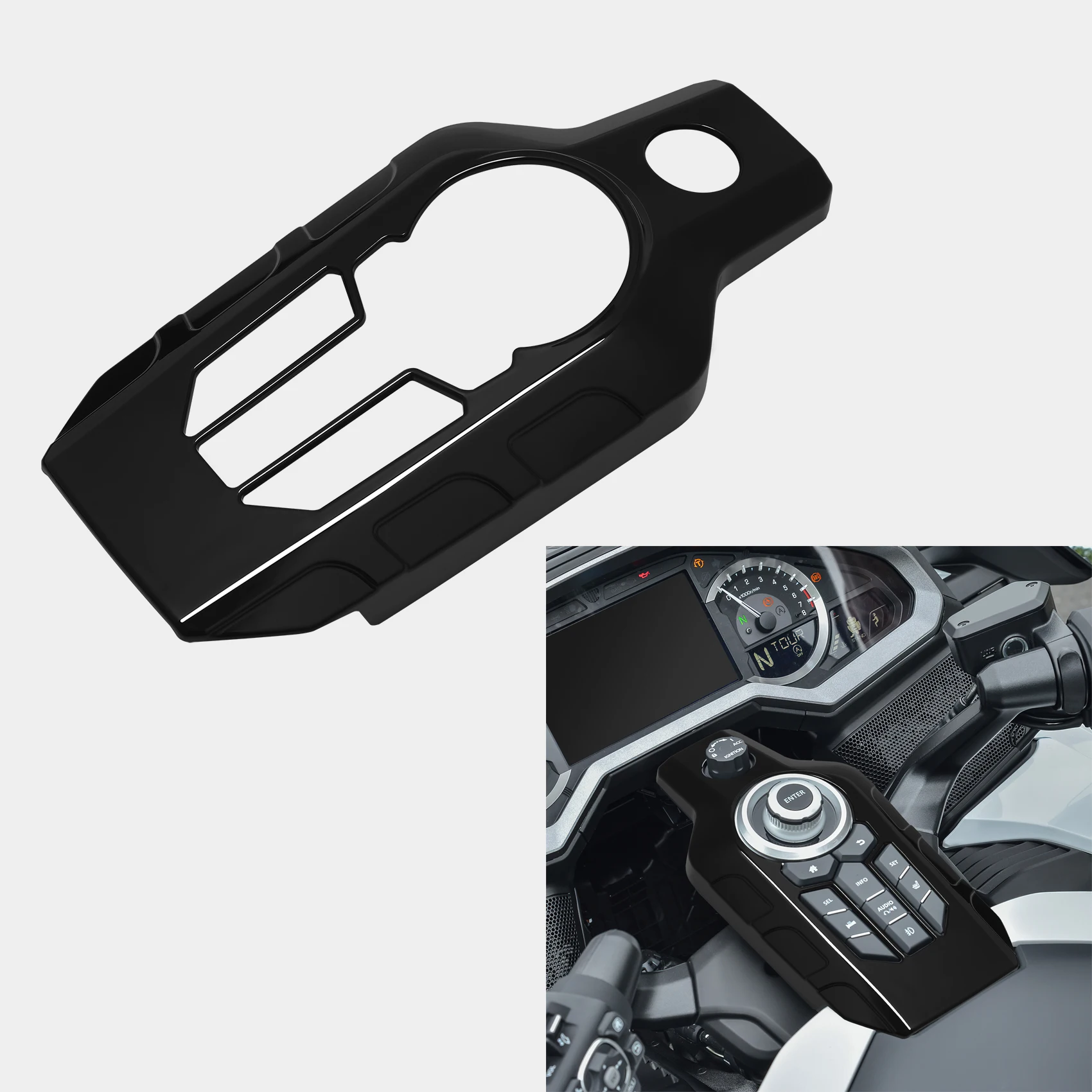 Center Console Switch Panel Cover For Honda Goldwing GL1800 2018 2019 2020 2021 2022 2023 Motorcycle Accessories