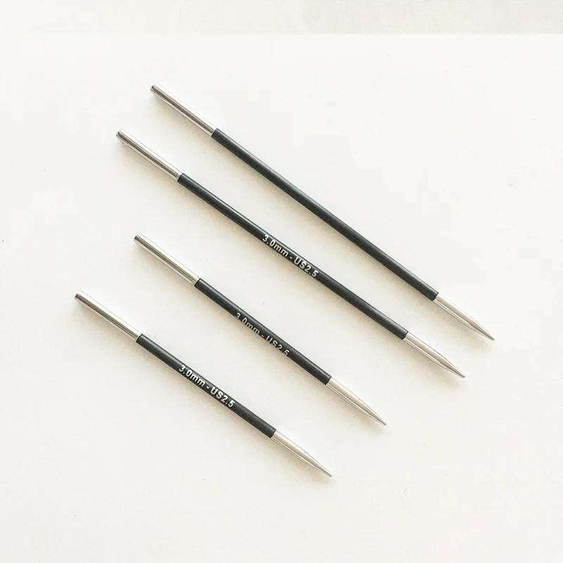 KnitPro Karbonz Interchangeable Circular Needle Tips in two Length