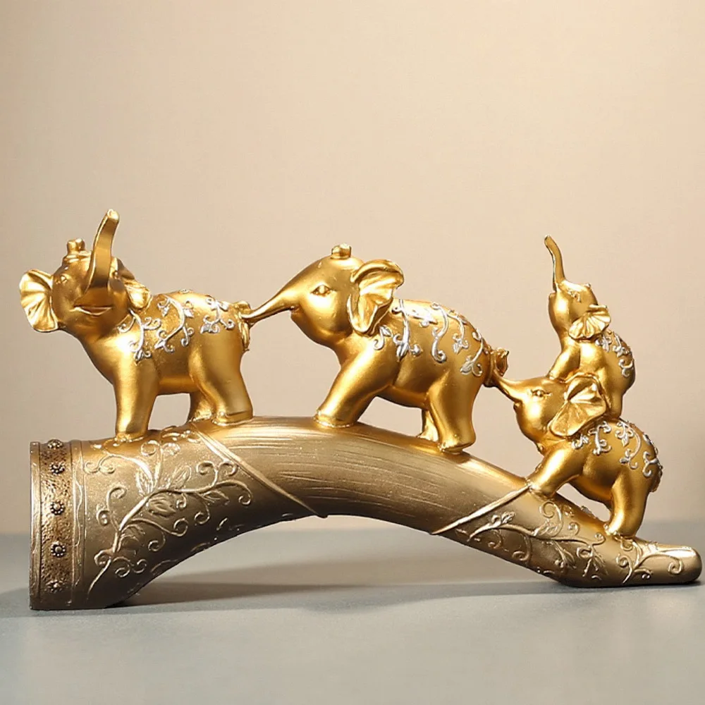 Premium New Chinese Style Executive Office Figurine Modern Luxury Decor for Wine Cabinet Sideboard Home