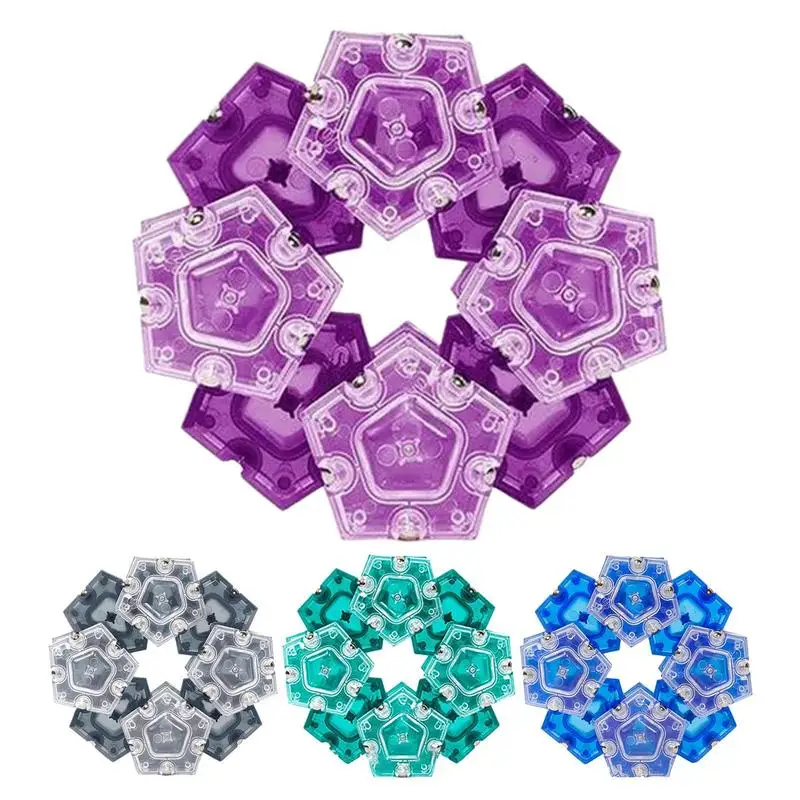 Anti-Stress Magnetic Pieces Fidget Spinner para Crianças e Adultos, Pentagons Ímãs, Bolas Blocos de Construção, Stress Relief Toys