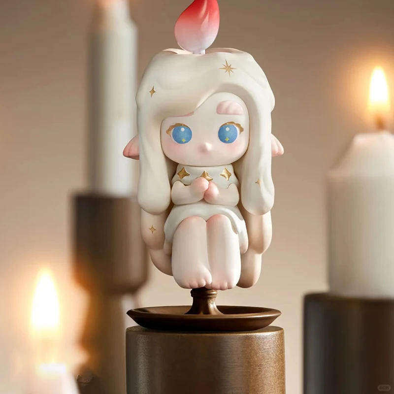 

Подлинная серия Chaka Light Sprite, фигурки, слепая коробка, фигурка Kawaii, загадочная коробка при свечах, настольный декор, коллекция, подарок