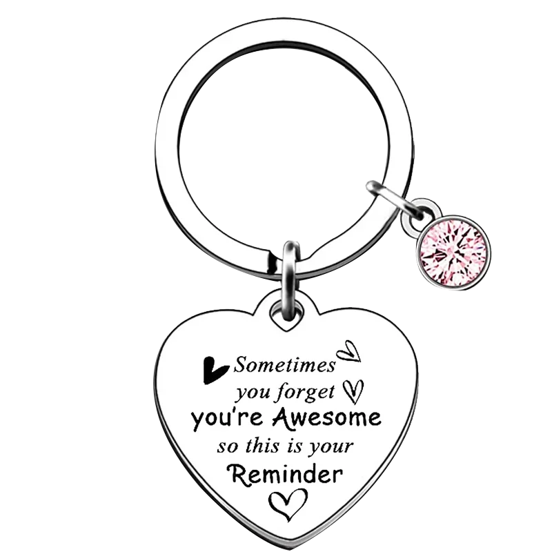 Inspirational Key Chain Ring Sometimes You Forget You're Awesome keychains pendant Graduation Gift