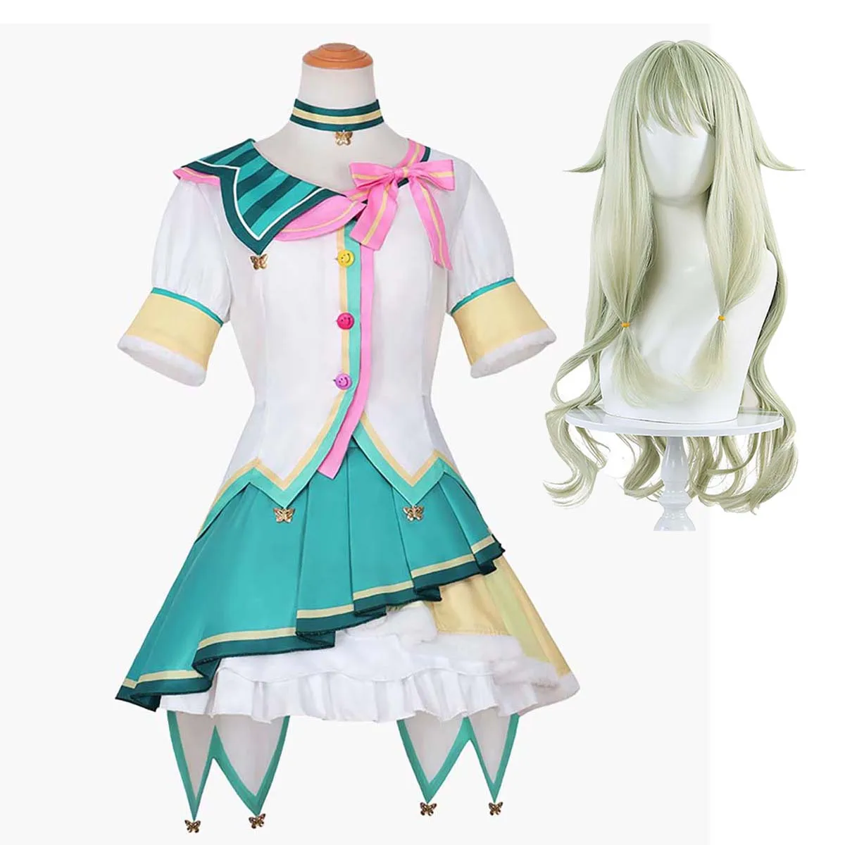 

Аниме проект Sekai Colorful Stage Pjsk 3rd Cos Women Kusanagi Nene Косплей Костюм Лолиты или парик