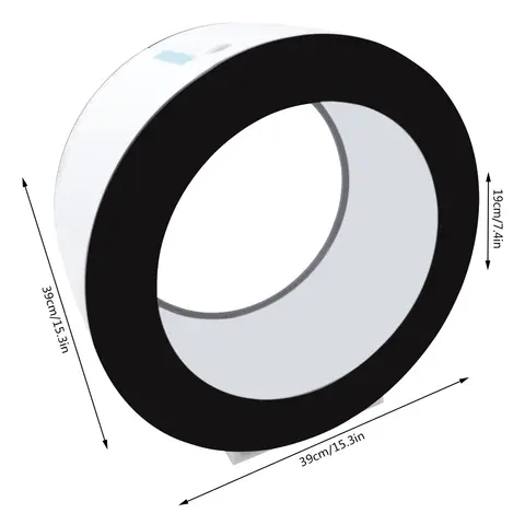 18L/4.8Gal 12V LED Rund Fisktank Akryl Skrivbord Maneter Akvarium Fjärrkontroll 8 best sales miniakvarium - №8