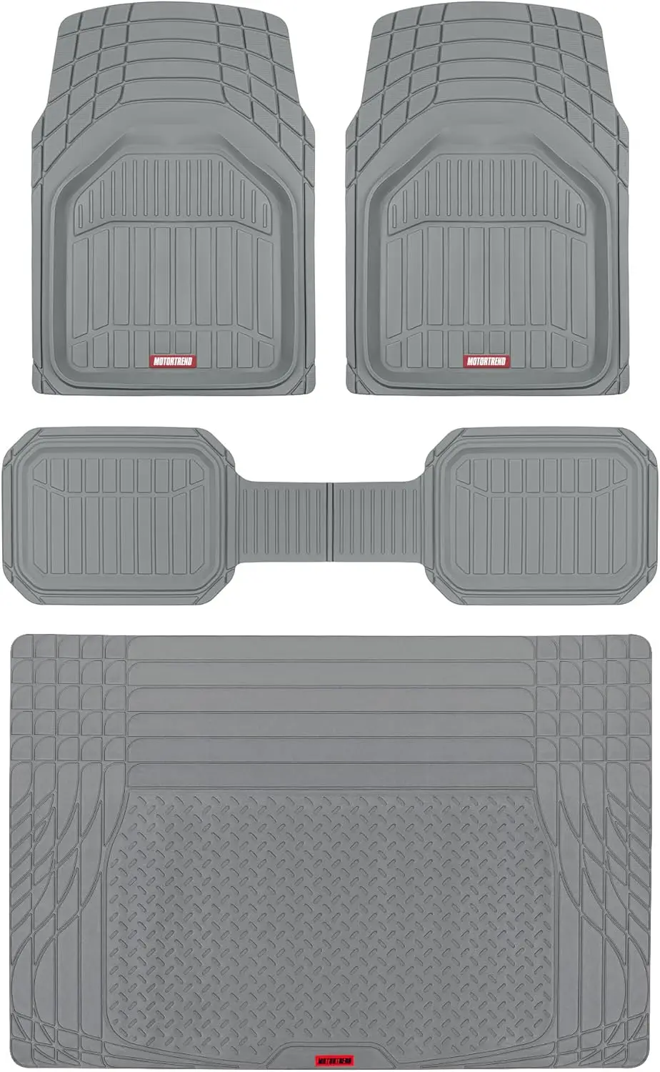 

Прочные всепогодные резиновые коврики с глубокими бортиками для автомобилей, грузовиков, внедорожников, включая комплект ковриков для багажника