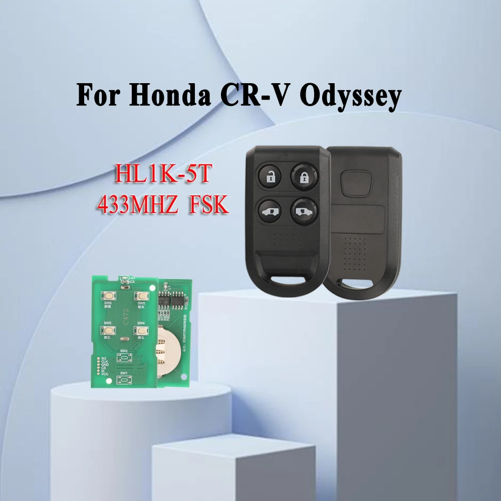 

jingyuqin 4 buttons HL1K-5T circuit board "FREED THailand " 433mhz remote control key for Honda Odyssey 2005 freed 2010 crv 2004