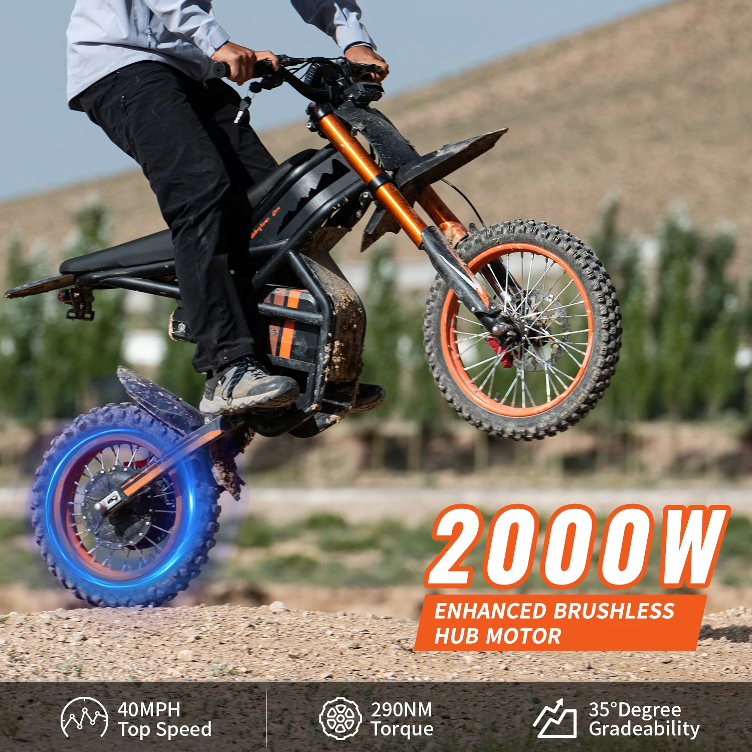 Motorcycle Gear Hub - Motocicleta eléctrica de montaña Ridingtimes GT54