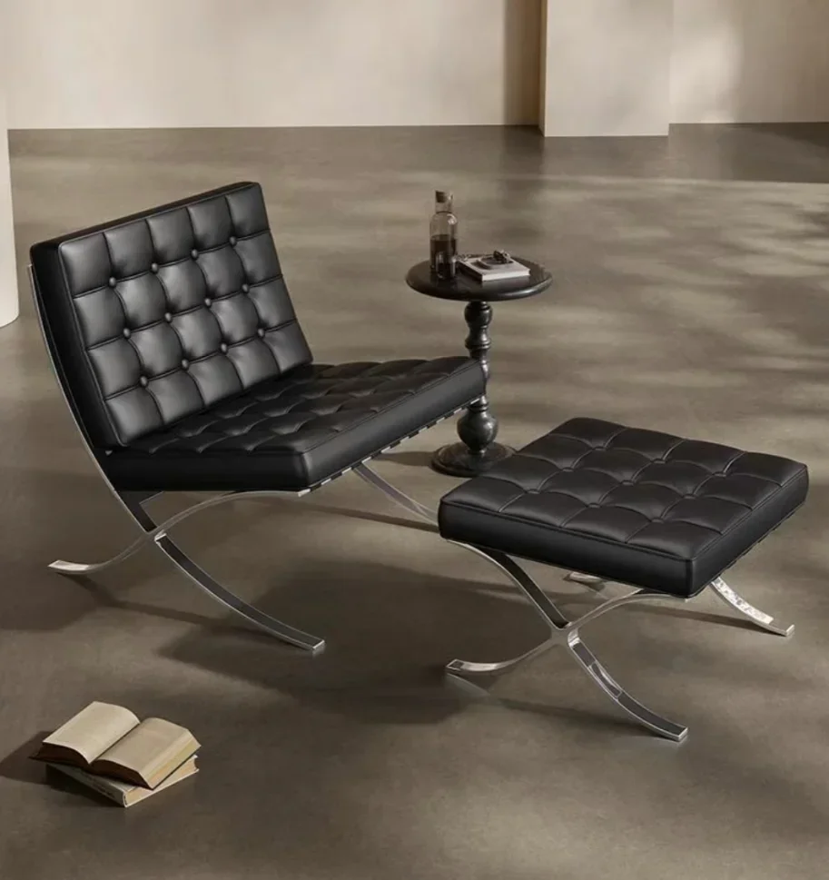 Vintage Barcelona Leather Armchair 4