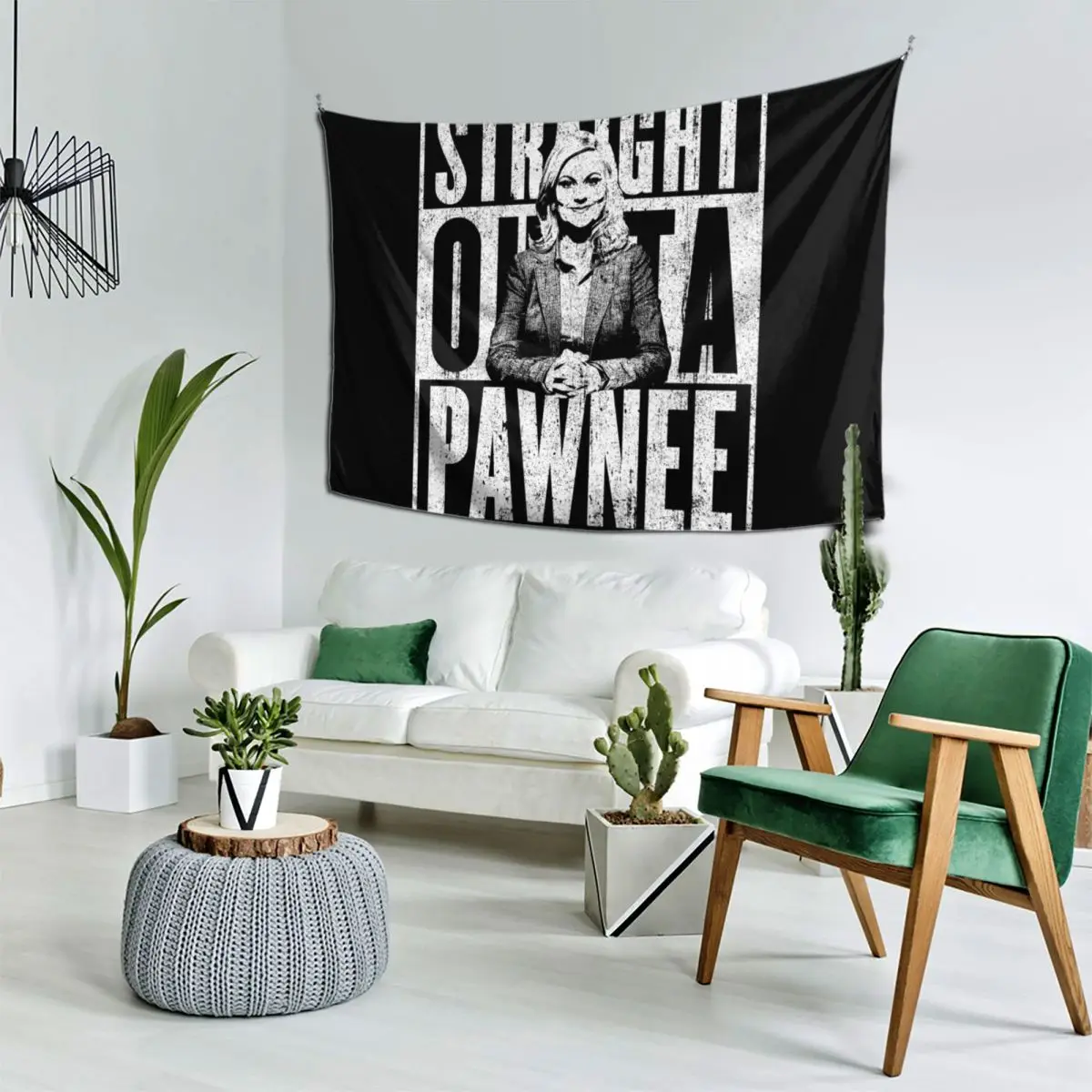 

Straight Outta Pawnee Tapestry Home Decorations Cute Room Things Wallpaper Kawaii Room Decor Tapestry