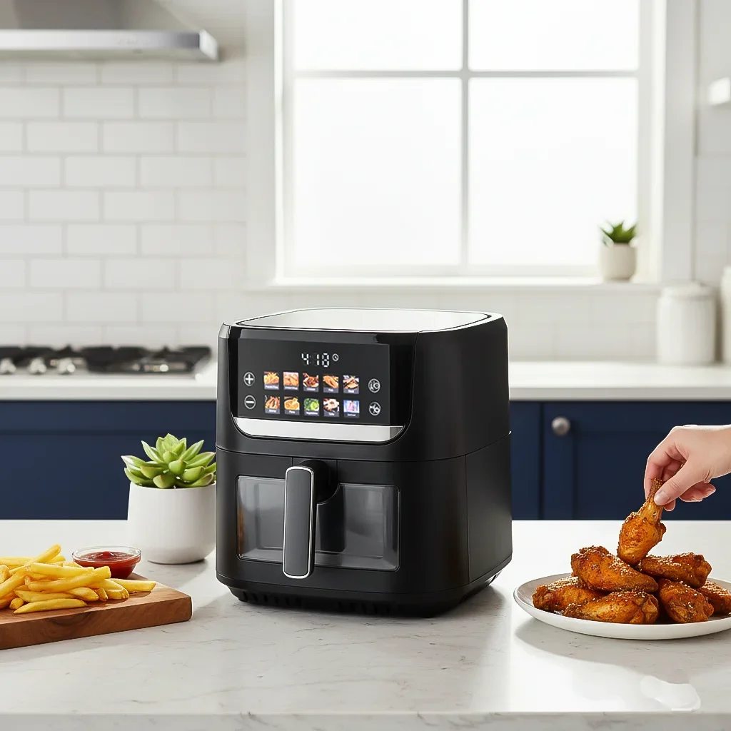 Big Direct Touch Color Screen 10 Menus Multi-functional 7L Real Big Capacity Oil Free Family Use Cost-effective Air Fryer