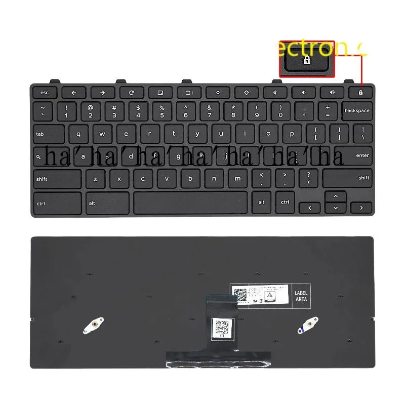 WYORESY New Genuine Laptop Rreplacement Keyboard Compatible for DELL Chromebook 11 3100 5190 2-in-1 00D2DT 0OD2DT 0H06WJ