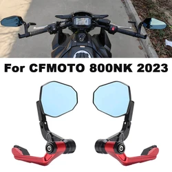 For CFMOTO 800NK Accessories 800 NK 2023 Motorcycle Bar End Mirror Motorbike Handlebar Mirrors Grip Guard Rod Protection