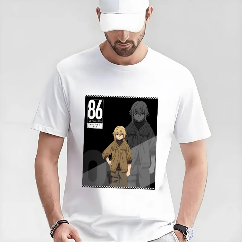 

86 Eighty Six Gift t shirt Japan Manga Graphic Tee 60526 Anime Y2K Clothes Short Sleeve All size Tops S-6XL Cartoon Streetwear