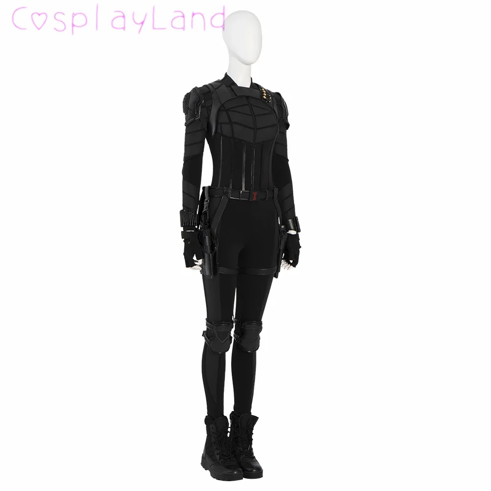 High Quality Carnival Halloween Superhero Widow Yelena Cosplay Costume Belova Black Armor Jumpsuit Horoine Outfit Custom Made